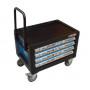 BATO Tools cabinet 4 drawers mini with wheels. Blue.